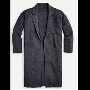 J.Crew Ella open front wool sweater blazer coat